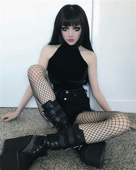 Goth girl with big tits milk the guys dick. . Asian goth porn